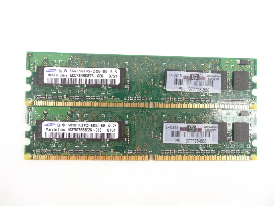 3GB RAM (6x 512MB) PC2-5300U-555-12 1Rx8 - Image 3 of 4