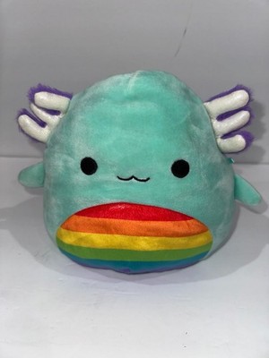 Squishmallows Anastasia the Axolotl Plush Toy with Rainbow Belly