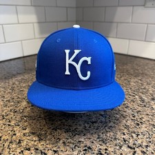 Kansas City Royals Hat New Era 59FIFTY 7 3/8 Blue 50th Anniversary