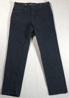 Marc Anthony Flex+ Men's Chino Pants Slim Straight Black Brushed Cotton 29x30