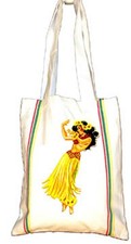 New Hula Girl Tote Market Fruit Pool Beach Gym Yoga Bag Tiki Hawaiian Hawaii