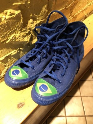 Converse Chuck Taylor Brazil Flag Men's Size 6 Blue