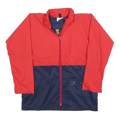 HELLY HANSEN Herren Outdoorjacke rot & navy Reißverschluss Polyester L wetterfest