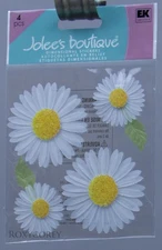 Jolee's Boutique Daises Flowers Dimensional Scrapbook Stickers