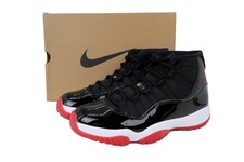 NEW Jordan 11 Retro 'Bred' Retro Black Varsity Red Men's Size US 7-12