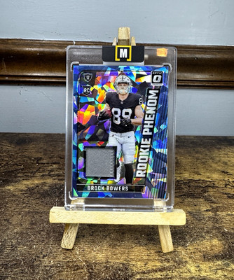 2024 Donruss Optic Brock Bowers Rookie Phenoms Ice Prizm #RPB-BBS, 34/49