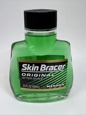 Vintage MENNEN Original Skin Bracer After Shave 3.5oz Glass Bottle NOS