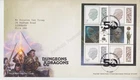 GB ROYAL MAIL FDC 2024 DUNGEONS & DRAGONS DURHAM PRESTIGE PANE 3 DRAGONVILLE TYP