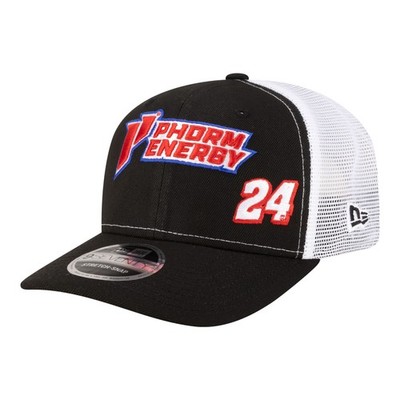 Men's New Era  Black/White William Byron 2026 Phorm Energy 9SEVENTY Adjustable