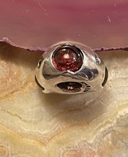 TROLLBEADS Rare 3 Garnets  Sterling bead Beautiful Museum By Soren Retired 2013