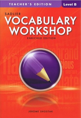 VOCABULARY WORKSHOP COMMON CORE ENRICHED EDITION LEVEL B (GRADE 7... Jerome Shos
