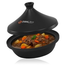 Pasto Tagine in Ghisa | Ø 25 cm | Tajine Pentola con Coperchio per Induzione