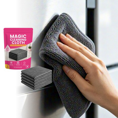 #ad #ad Magic Cleaning Cloth 5Pack Thick Microfiber Streak‑Free for Window Kitchen Reuse $8.99