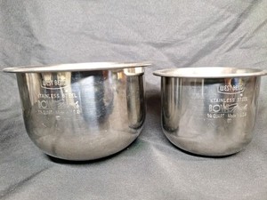 2-VINTAGE WEST BEND BOWL MASTER MIXING BOWLS 1-1/2QT, 3/4 QT, STAINLESS 