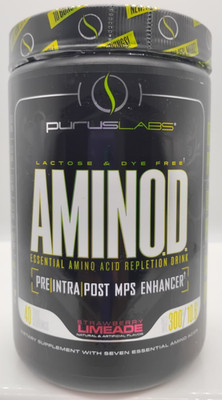 Purus Labs Everyday Amino - BCAA Muscle Growth - 40 Serving - Strawberry Limeade