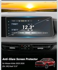 2025 2026 Nissan Kicks Screen Protector 12.3" Anti Glare Matte 9H Glass