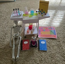 OUR GENERATION 18 INCH DOLL SCIENCE LAB LOT USED