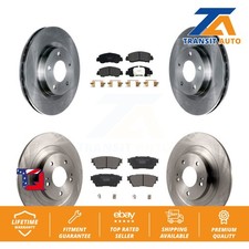 Front Rear Disc Brake Rotors And Ceramic Pads Kit For Mitsubishi Eclipse Cross