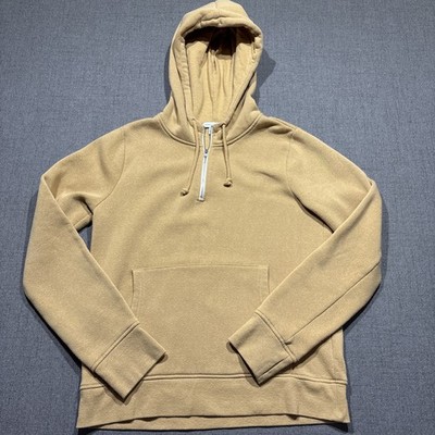 Threads 4 Thought Sinead 1/4 zip triblend fleece hoodie Size Small Gold