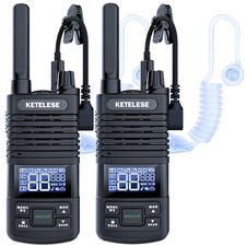 T1 Rechargeable Walkie Talkies for Adults Long Range, 2W FRS Two-Way Radios, USB