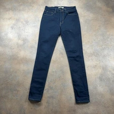 LEVI'S 721 Jeans Womens (29 Inch Waist) (32 Inch Leg) Skinny Fit Blue Classic De
