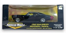 ERTL AMERICAN MUSCLE 1969 CHEVY NOVA BALDWIN MOTION BLACK 1:18 ERTL AMERICAN MUSCLE 1969 CHEVY NOVA BALDWIN MOTION BLACK 1:18 - Image 1