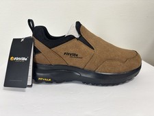 FitVille Men Slip On Extra Wide Hiking Shoes Outdoor Sneakers Size 9EW New Comfo