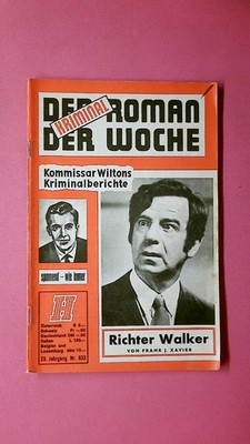 232839 Frank J. Xavier RICHTER WALKER Kriminalkommissars Allan Wilton