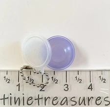 Tupperware keychain mini Wonderlier Bowl translucent Light Purple Tinietreasures