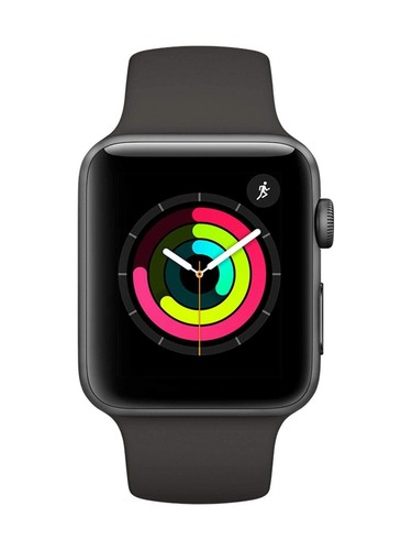 Apple Watch Series 3 42mm GPS + LTE Cellular - Space Grey with Black Sport Band - Picture 2 of 2