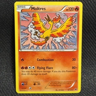 Moltres 9/124 Rare Fates Collide Pokemon Lightly Played
