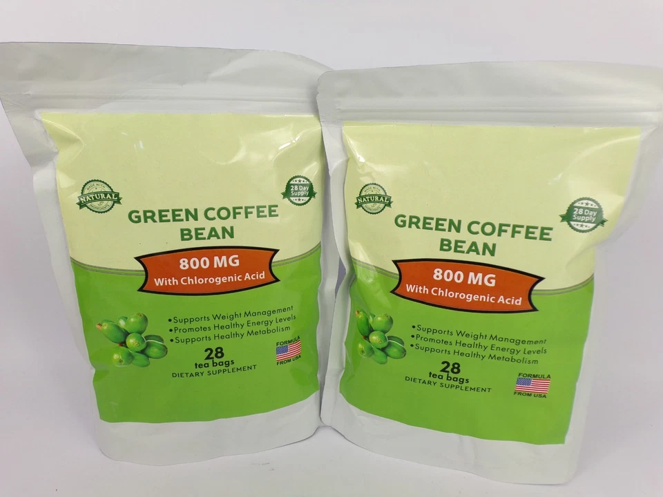GREEN COFFEE BEAN 800MG GESTION DU POIDS 2X28 SACHETS DE THE