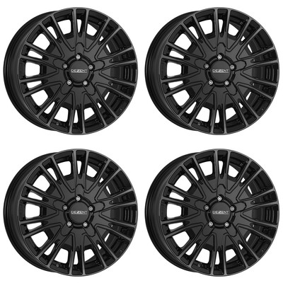 4 Dezent KE black wheels 6.5Jx16 5x130 for Fiat Ducato 16 Inch rims