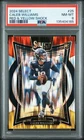 2024 PANINI SELECT RED & YELLOW SHOCK #25 CALEB WILLIAMS ROOKIE RC PSA 8