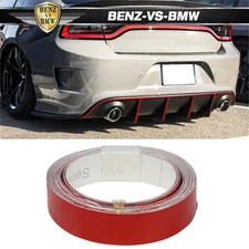 1.5CMx5M Red 3M Reflective Stickers Safety Warning Tape Adhesive Vinyl Pinstripe