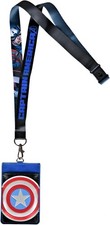  NEW Monogram Marvel: Captain America Deluxe Lanyard with PU Card Holder