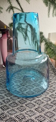 HOLMEGAARD Flora Vase by Louise Campbell 26cm Light Blue Unikat +++HYGGE+++
