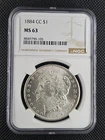 New Listing1884 CC Morgan Silver Dollar NGC MS-63