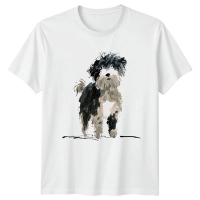 Aquarell Bernedoodle T-Shirt Hundeliebhaber Kunst Geburtstag Geschenk für Sie und Ihn