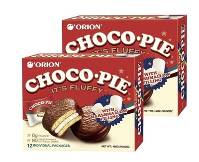 Orion Choco Pie 12 Individual packages (Famous Korean Snack)