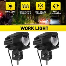 2x 120W Car LED Work Spot Lights Flood light Lamp 4x4 Van For ATV Offroad Truck