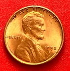 1952-S Lincoln Wheat Cent Penny GEM RED BU From an Original Bank Roll