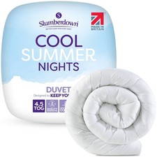 Slumberdown Cool Summer Nights Lightweight Hollowfibre Duvet 4.5 Tog, Double