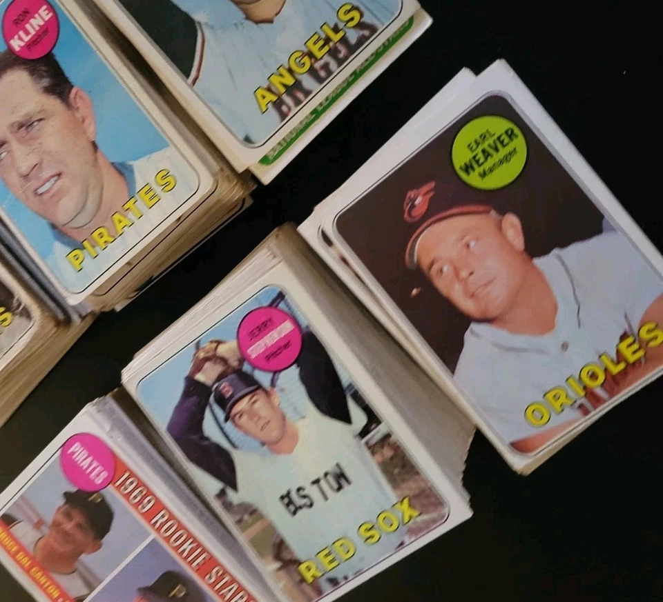 1969 Topps Baseball Set Builder Lots - 50 Different Vintage Cards - Image 3 of 4