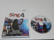 Sing 4 The Hits Edition Nintendo Wii Game w/ Case Tested 1 YR Warranty