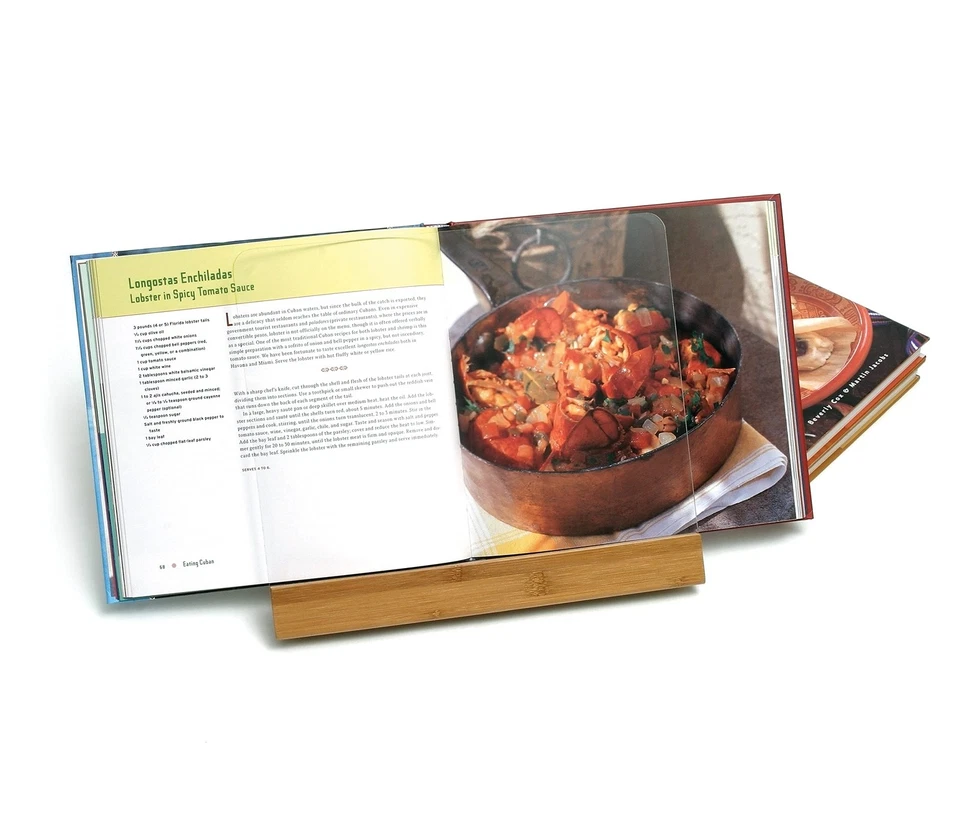 Lipper International 8815 Bamboo Wood and Acrylic Cookbook Holder, 12-1/2" x - Image 3 of 4
