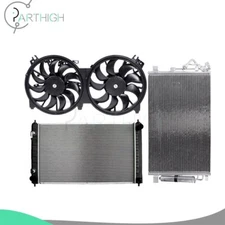 Dual Cooling Fan and Radiator Condenser Car Electric For 2016-2018 Nissan Maxima