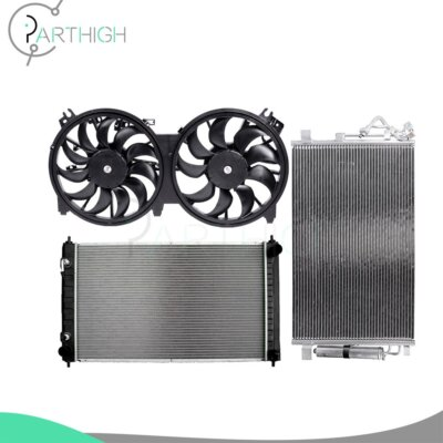 #ad #ad Dual Cooling Fan and Radiator Condenser Car Electric For 2016 2018 Nissan Maxima $187.02