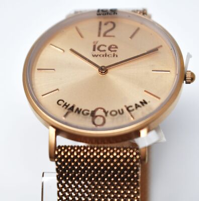 Ice-Watch City Milanese Roségold matt Armbanduhr 012710 klein