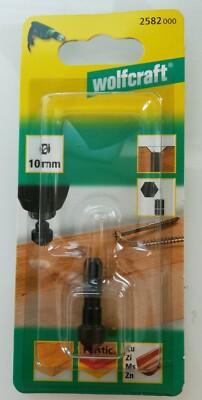 Wolfcraft Senker Ø 10 mm Werkzeugsstahl, Sechskantschaft, 1 Schneide